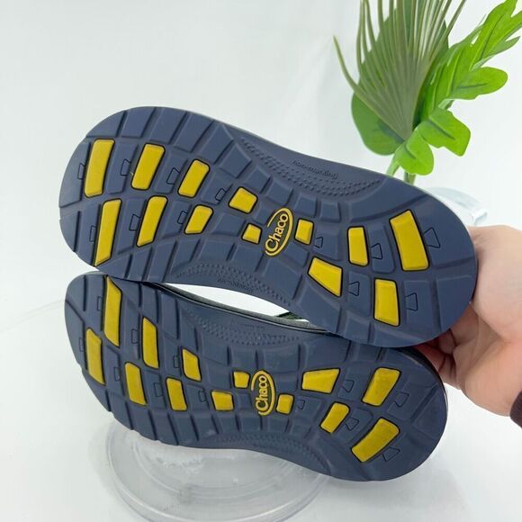 Chaco Ecotread Women Z1  Sandal Size 5 Green Yellow Hike Trail Camp Water Sports - Picture 11 of 12